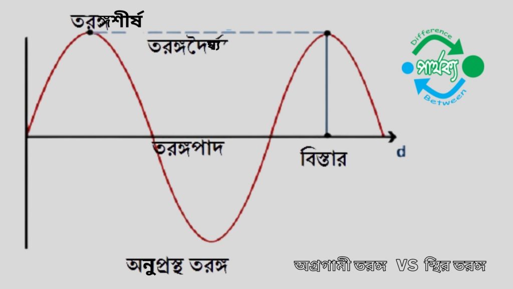 অগ্রগামী তরঙ্গ ও স্থির তরঙ্গের