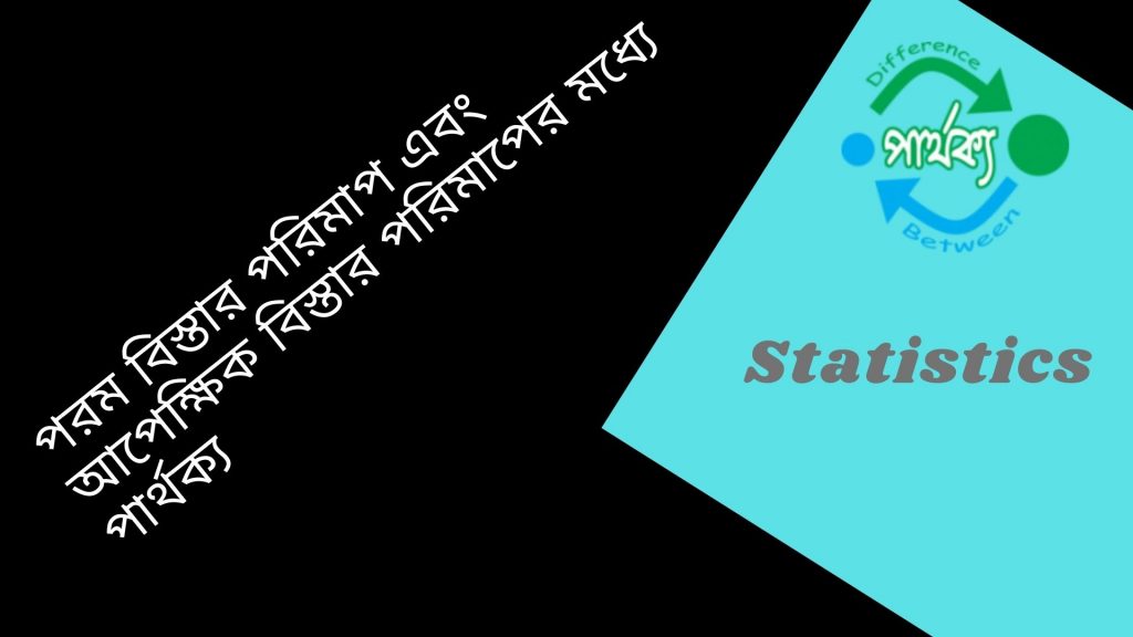 পরম বিস্তার পরিমাপ এবং আপেক্ষিক বিস্তার পরিমাপের